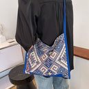 Yunnan Ethnic Style Woven Portable Shoulder Bags Canvas Braided Messenger Bag