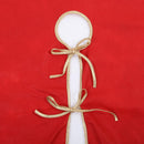 Red Christmas Tree Skirt Ruffle Golden Edge Apron Xmas Tree Cover Christmas