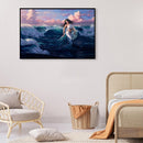 Chasing Sea Girl Oil Paint By Numbers Kit DIY Acrylic Painting Wall Art Pic