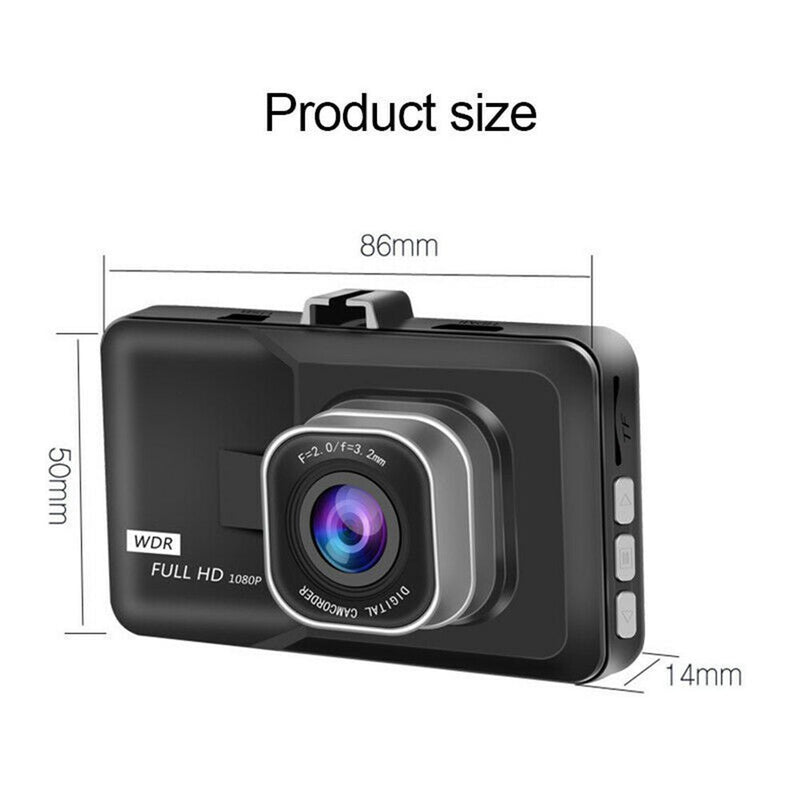 Wide Angle Cycle Recording Dash Cam DVR Camera Video Recorder Car Recorders
