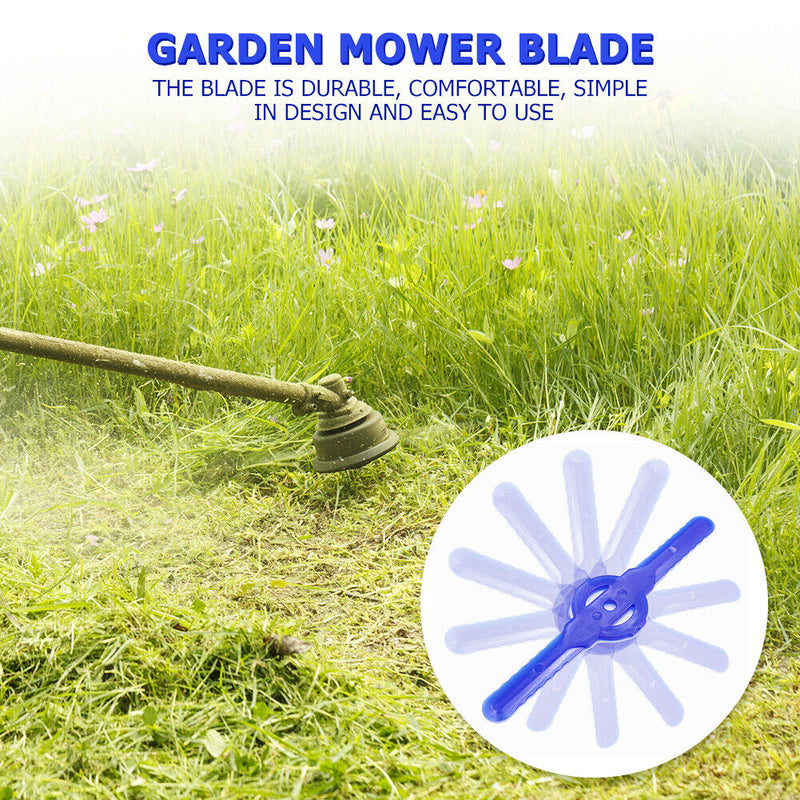 5pcs Plastic Grass Cutter Blades for Lawnmower Trimmer Garden Replacement Par