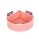 nail Plastic Shampoo Organizer Bathroom Shelf Shower Holder Corner Storage Rack