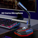 Desktop Capacitive M2 RGB Noise Reduction Computer Live Microphone (USB
