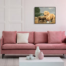 DIY Oil Painting By Numbers Animal Dog Hand Painted Canvas Color Drawing Pi