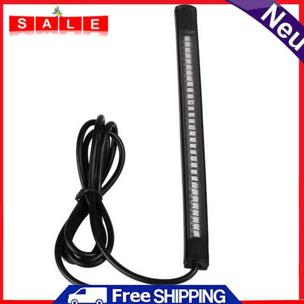 Motorcycle Flexible 48 LED Indicator Light Bar License Plate Lightweight Offroad Water