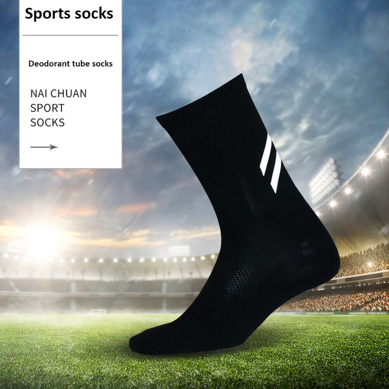 Outdoor Night Riding Running Reflective Lycra Socks Bicycle Fitness Sports So