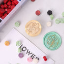 Plants Flower Wax Sealing Stamp Head Round Copper Stamps w/o Handle (ZR036)