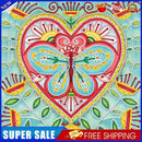 #A DIY Diamond Painting Blue Flower Butterfly Partial Special Shape Mosaic Pictu