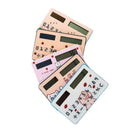 Mini Card Size Calculator Ultra-thin Cute Cartoon Solar Powered Calculator J7A7