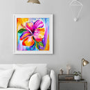 Blooming Flower Oil Paint By Numbers DIY Handpainted Home Decoration Unfram