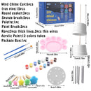 Lucky Wind Powered Musical Chime Hanging Decoration Happy Easter Wind Chime Kit