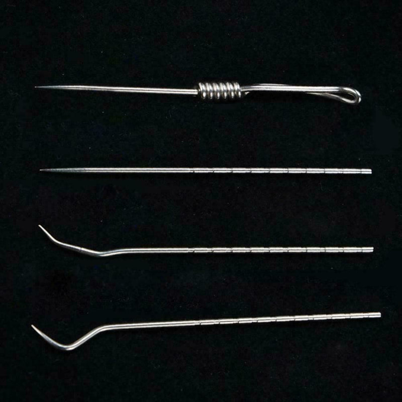 4pcs Steel Toothpick Care + Toothpick Holder Outdoor A2U3 K5F9 Set W1H0 E6B4