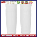 1 Pair Soccer Protective Socks Shin Pads Shin Guard with Pocket (White M)