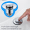 Anti-Clogging Popping Core Sewer Universal Bathroom Sink Stopper Wash Drainer`