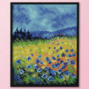 Flower Series Printed Needlework Set 14CT Stamp DIY Cross Stitch Embroidery K
