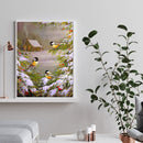 Handpainted DIY Christmas Bird Oil Paint by Numbers Kit Pictures Craft Gifts