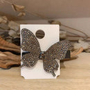 Korean Butterfly Rhinestone Hair Clip Women Barrettes Sweet Big Hairpin Hairg
