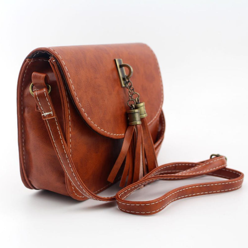 women messenger bags crossbody bags ladies shoulder purse(Light brown)