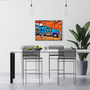 5D DIY Retro Blue Truck Diamond Painting Full Square Drill Rhinestone Pictu