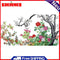 Partial Cross Stitch Flower Compete 14CT Printed Needlework Handmade Wall Art