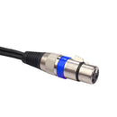 30cm XLR Cable 3Pin Female Jack to Dual 2 Male Audio Cable for Microphone M