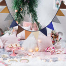 Rosgold Happy Birthday Bunting Banner Dekorationen Ballons W1M9 Folie B8K1