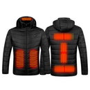 Electric Hooded Jacket Hooded Winter Thermal Jackets Windproof Warm Mens Clothes
