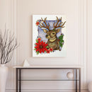 Deer Partial Oil Paint By Numbers Kit DIY Frameless Drawing Picture for Adu