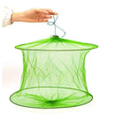 1X Fishing Bait Trap Fish Net Cast Dip Cage Crab Minnow Foldable 2022 Z8V7