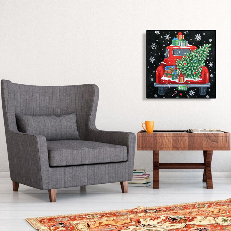 5D DIY Diamond Painting Kit Full Round Drill Snowflake Car Rhinestone Picture