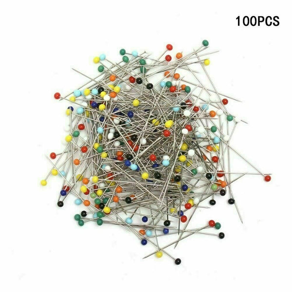 100pcs Mixed Color Head Dressmaking Weddings L6C0 Sewing-Pi B9S4 C1J6