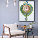 DIY Part Special Shaped Diamond Clock Mosaic Painting Kit (Peafowl 1 DZ622)
