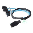 3.3ft Internal Mini SAS SFF-8087 36P to 4 SATA 7P Forward Breakout Cable