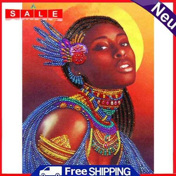 5D DIY Special Shaped Diamond Painting Girl Embroidery Mosaic Kits Wall Decor