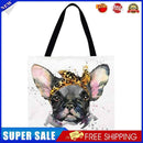 Hair circle dog Printed Shoulder Shopping Bag Casual Large Tote Handbag