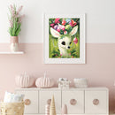 5D DIY Full Round Drill Diamond Painting Holiday Elk Rhinestone Artwork Kit