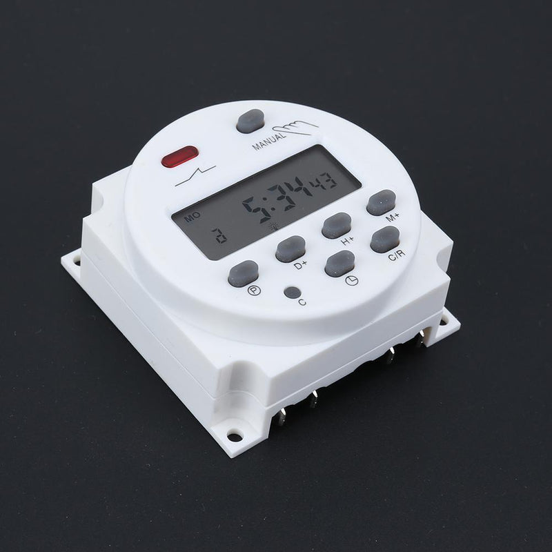 Digital LCD Display Power Timer Weekly Programmable Time Relay Switch(220V)
