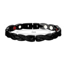 Twisted Dragon Magnetic Therapy Couple Bracelet Detachable Bangles (Black)