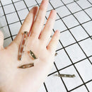 50pcs Brooch Pins DIY Safety Lock Brooches Bag Jewelry Accessories (2.5cm)