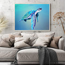 Oil Paint By Numbers Picture DIY Painting Turtle Animal Handmade Gift for Adults