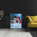 5D DIY Diamond Painting Full Square Drill Cartoon Snowman Wall Decor Rhinestone