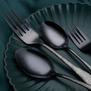 Steel Spoon Fork Knives Kits Complete Dinnerware Set Tableware Cutlery Set