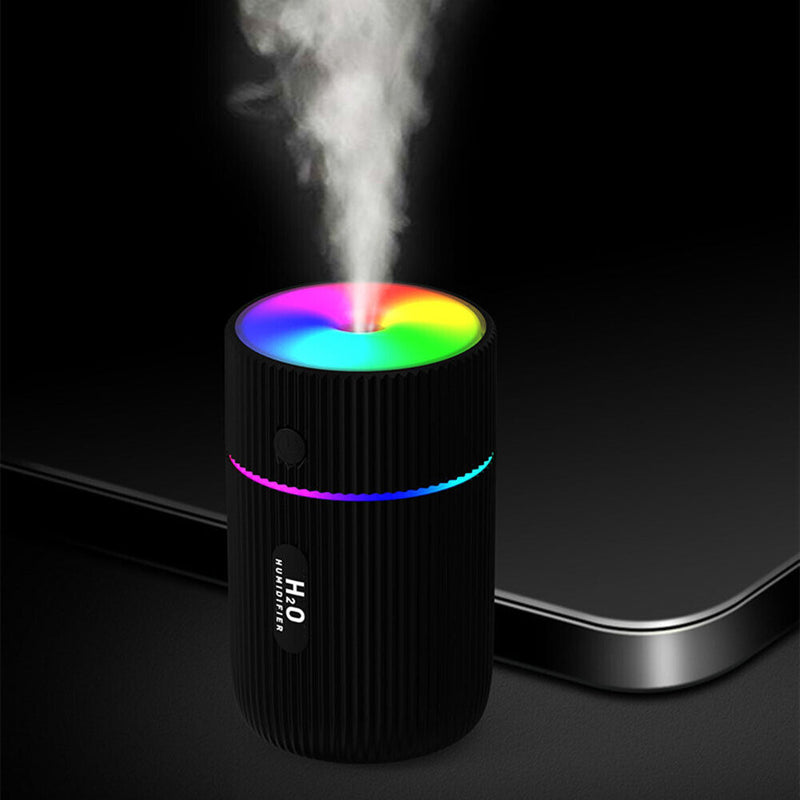 Portable Colorful Mini USB Car Humidifier Mist Maker Air Purifier (Black)