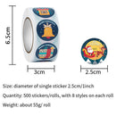 500pcs Labels Merry Christmas Design Stickers for Gift Envelope Sealing Stickers
