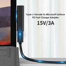 USB CFemale PD Fast Charging Power Adapter Converter ukhot For Microsoft A4I9
