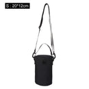 Outdoor Gas Canister Lamp Storage Bag Portable Water Bottle Cover (Black S)