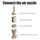 Portable Air Pump Wireless Electric Air Pump with LED Light Rechargeable Battery