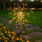 125LED Solar Fireworks Light Waterproof Dandelion Lamps for Outdoor Garden Patio