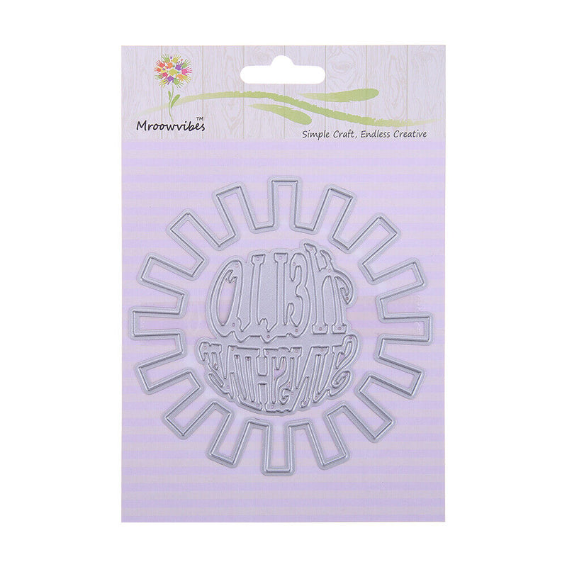 Snowvirtuos 2pcs Sunshine DIY Cutting Tools Stencil Scrapbook Embossing Pa