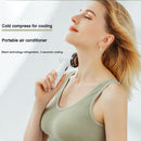 2200mAh USB Handheld Cold Compress Turbo Fan Personal Cooling Fans (White)